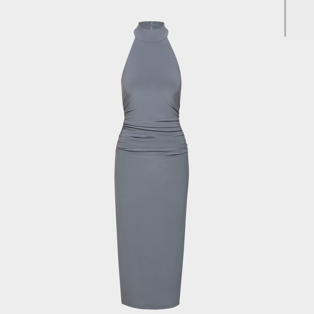 ARITZIA Wilfred Smooth Matter Remedy Dress – Coal Grey (Size XS)